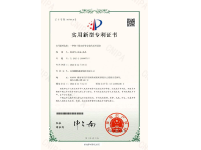 一種便于排水砼管安裝的送料設(shè)備-實用新型專利證書(易清華、袁成、黃晶)